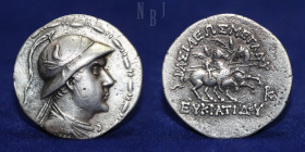 BAKTRIA: Eukratides I Megas. Circa 170-145 BC. AR Tetradrachm