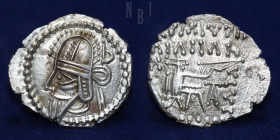 KINGS of PARTHIA: Vologases VI. Circa AD 208-228. AR Drachm. Ekbatana