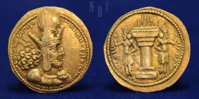 SASANIAN KINGS: Šābuhr (Shahpur) I. AV Dinar. Mint I ("Ctesiphon")