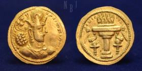 SASANIAN KINGS: Shahpur II. 309-379 AD. AV Dinar. Ctesiphon mint