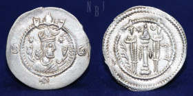 Sasanian Kings: Kavad I, second reign, AR Drachm. RXV Minted, 36 Dated