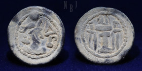 SASANIAN KINGS: Vahrām (Bahram) IV. AD 388-399. Lead pashiz
