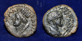 Elagabalus: AE of Edessa, Mesopotamia. 218-222 AD
