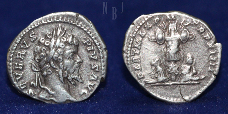 Roman Empire: Septimius Severus. 193-211 AD. AR Denarius. Rome mint. Struck 201 ...