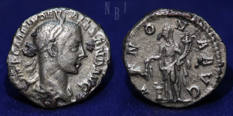 Roman Empire: Severus Alexander. AR Silver Denarius.
Date Struck 226 AD. Mint Ro...