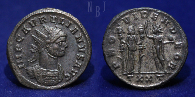 Roman Empire: AURELIAN, AD 274-275, BI Antoninianus, Ticinum mint. Obverse: IMP ...