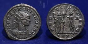 Roman Empire: AURELIAN, AD 274-275, BI Antoninianus, Ticinum mint