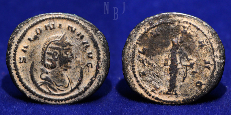 Roman Empire: Salonina (254 – 268 AD) AE Antoninianus, Antioch mint. Obv: SALONI...