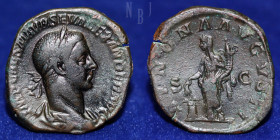 Roman Empire: Severus Alexander, Bronze sestertius. Minted in Rome, 231 AD.