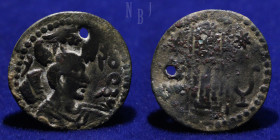 Nezak Huns: Napki Malik coinage Circa 650, Billon Drachm