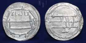 Abbasid: AR Dirham, al-Rashid, Mint Al-Muhammadiya, Date 187h
