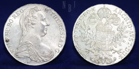 ITALY: Taler 1780 S HABSBURG EMPIRE, MARIA THERESIA
