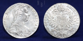 ITALY: Taler 1780 S HABSBURG EMPIRE - LOMBARDY - MARIA THERESIA