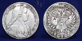 AUSTRIA: Holy Roman Empire. Maria Theresia. Empress, AR Taler. 1766