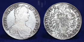 AUSTRIA: Maria Theresia. Empress, AR Taler. Hall mint. Dated 1759