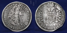 Roman-German Empire: Leopold I. 1657-1705 - AR Silver Taler 1691