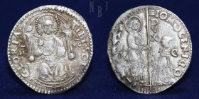 VENICE: Giovanni Mocenigo doge, AR Marcello (1/2 lire). master Andrea Molin