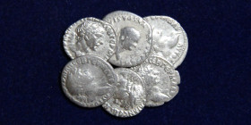 Lot of six roman AR coins