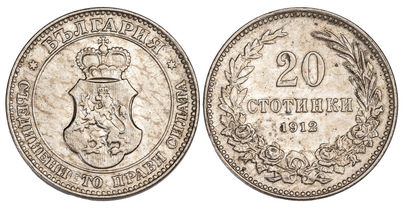Bulgaria 20 Stotinki 1912

KM-26, Schön-26; King Ferdinand I; XF/AU

ISBN: 6...