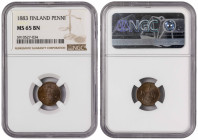 Finland under Russia Penni 1883. NGS MS 65 BN