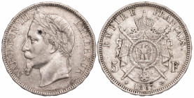 France 5 Francs 1867 BB