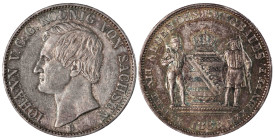 German States Kingdom of Saxony 1 Ausbeutevereinsthaler 1863 B