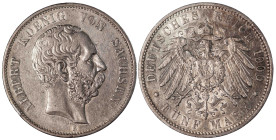 German States Kingdom of Saxony 5 Mark 1900 E