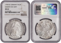 German States Saxony Thaler 1790. NGS MS 62