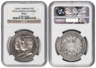 Germany States Mecklenburg-Schwerin 5 Mark 1904. NGC PF 61