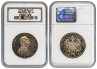 German States PRUSSIA 3 Mark 1914 A. NGC PF-64