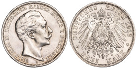 German States Kingdom of Prussia 3 Mark 1912 A