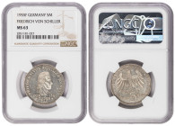 Germany 5 Mark 1955. NGC MS-63