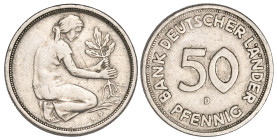 Germany 50 Pfennig 1949 Error