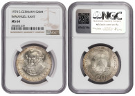 Germany GDR 20 Mark 1974. Kant. NGC MS 64