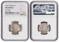 Great Britain Shilling 1866. NGC UNC Details