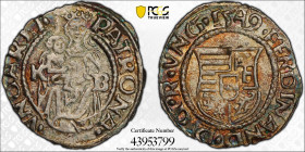 Hungary Denar 1549-KB. PCGS MS 62. Almost TOP POP!