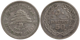 Lebanon 50 Qirsha / Piastres 1952