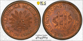 Mexico 10 Centavos 1915. PCGS MS 64 RB. Almost TOP POP! Almost TOP POP! Total Graded by PCGS MS 64: 6. In Higher Grades: 2.