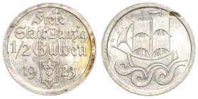 Poland City of Danzig ½ Gulden 1923