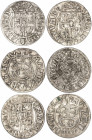 Polish–Lithuanian Poltorak / 3 Polker 1622-27. 6 pcs