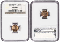 Romania 1 Ban 1900-B. NGC MS 65 RB