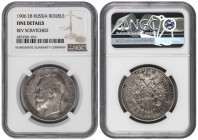 Russia Rouble 1906-EB. NGC F Details ( Cleaned )