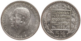 Sweden 5 Kronor 1966 U