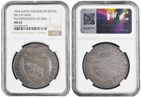 Swiss Cantons Bern Jurataler 1818. NGC MS 63 TOP POP
