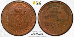 USA Token 1863. PCGS MS 62 BN. Almost TOP POP! Total Graded by PCGS MS 62: 1. In Higher Grades: 3.