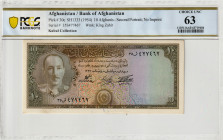 Afghanistan 10 Afghanis 1957. PCGS 63
