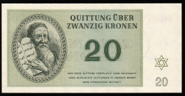 Czechoslovakia Theresienstadt Ghetto 20 Kronen 1943