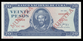 Cuba 20 Pesos 1988 Specimen