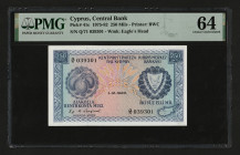 Cyprus 250 Mils 1980. PMG Choice UNC 64