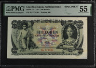 Czechoslovakia 100 Korun 1931 SPECIMEN. PMG 55
